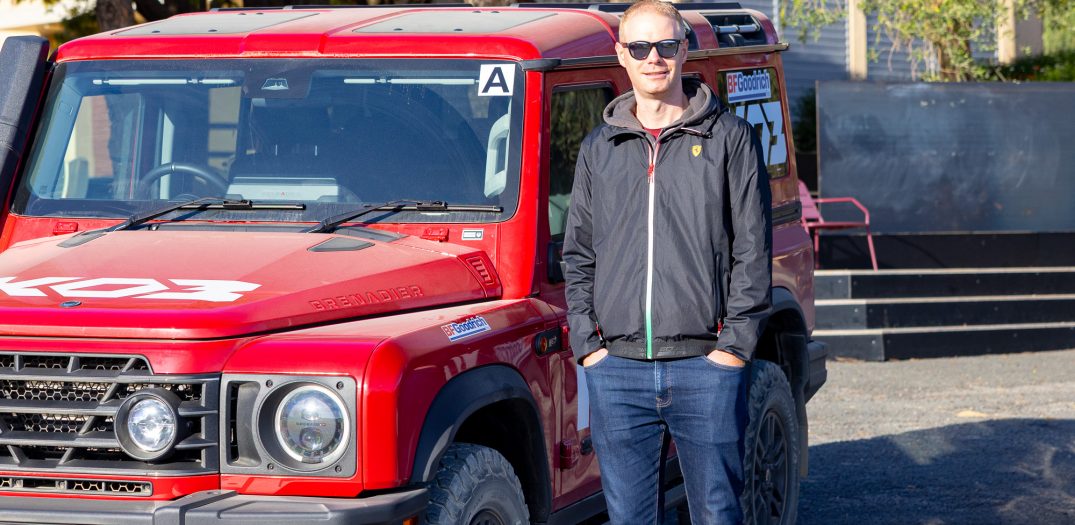 Paul road testing the Ineos Grenadier